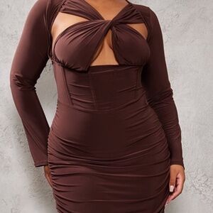 PLT Chocolate Brown Dress
